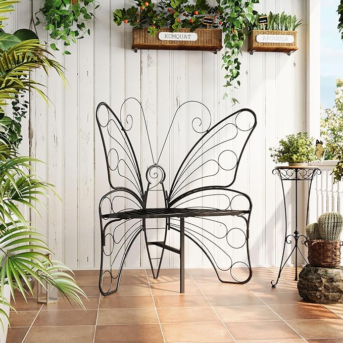 Butterfly Shaped Outdoor Bench, Butterfly Chair Butterfly Bench Outdoor - Image 6