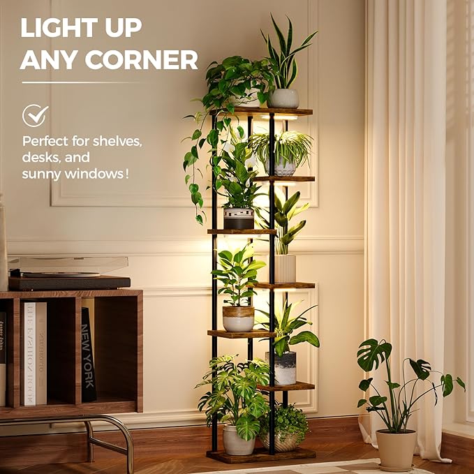 Bamworld Plant Stand with Grow Light - Image 4