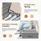 Greesum 100 Gallon Resin Deck Box Large Outdoor Storage - Image 5