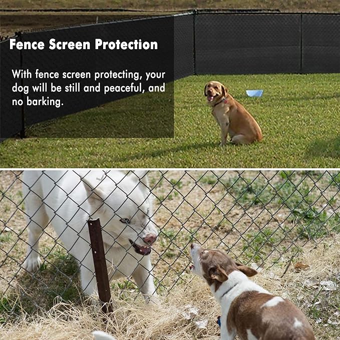 UPGRADE Privacy Fence Screen 3'x74' Black Outdoor 90% Visibility Blockage 170 - Image 6