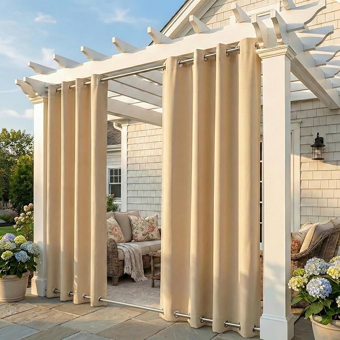 NICETOWN Weighted Outdoor Curtains by NICETOWN