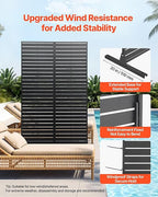 VEVOR Metal Privacy Screen, Garden Divider Panel - Image 3