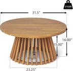 Merax Outdoor Acacia Wood Conversation Set - Image 4