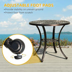 DWVO 30 Inches Round Patio Dining Table - Image 6