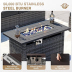 Aoxun Patio Furniture Sets, 12-Piece Outdoor Patio Furniture - Image 3
