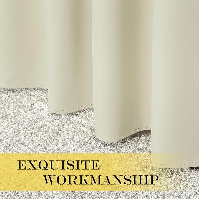 NICETOWN Blackout Curtains for Sliding Glass Door Room Divider Noise Reduce - Image 5