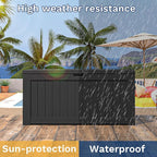 Patiowell 120 Gallon Large Deck Box, Outdoor Lockable Storage Box - Image 4