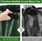 JJGoo 2 Pack 10 Gallon Garden Potato Grow Bags - Image 4
