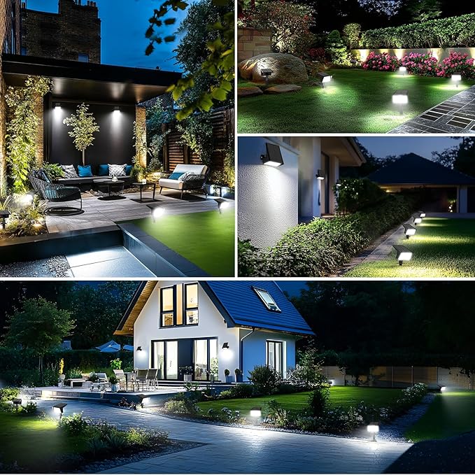 Solar Spot Lights Outdoor with 60 LED & Auto On/Off, 6 Pack Solar Lights - Image 8
