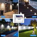Peasur Solar Lights Outdoor Waterproof, Solar Powered Fence Wall Light - Image 6
