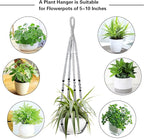 Augshy 2 Packs Macrame Hanging Planter, Indoor Hanging Planter Basket - Image 4