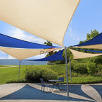 Patio Paradise 25' x 25' x 25' Sun Shade Sail Triangle Canopy Shade Cloth - Image 4