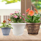 14 Inch Large Planter Pot for Plants Indoor Outdoor, 4 Pack Plastic Flower Pots - Image 2