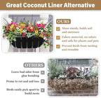 Riare 4 Pack 30 Inch Black Felt Window Box Liners- Fabric Trough Planter Basket - Image 4