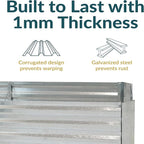 Sunnydaze 11.75" H Raised Metal Garden Bed - Image 2
