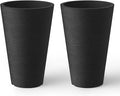 Kante Tall Round Planter Set of 2, 15 Inch Tall Decorative Planter Pots by Kante