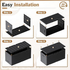 Devoko 100 Gallon Waterproof Large Resin Deck Box Indoor Outdoor Lockable - Image 6