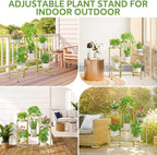 iDavosic.ly 6 Tier Large Plant Stand Indoor, 10 Inch Wide Tall Corner Metal - Image 2