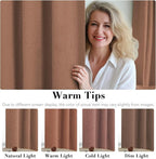 H.VERSAILTEX Linen Blackout Curtains 108 Inches Long 100% Blackout Thermal - Image 5