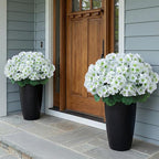 2 Pack Artificial Geranium Flowers Topitary Trees - Image 2