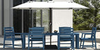 5-Piece Navy Blue Outdoor Dining Set - Image 7