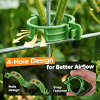 100pcs Tomato Clips for Climbing plants, Plastic Trellis Plant Support Clips - Image 4
