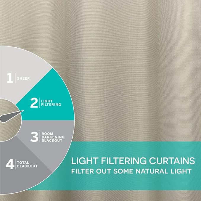 Exclusive Home Cabana Solid Indoor/Outdoor Light Filtering Hook-and-Loop Tab - Image 4
