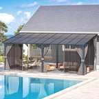 AECOJOY 20' x 8' Outdoor Gazebo Pergola - Image 7