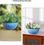 10inch Hanging Planters for Indoor and Outdoor Plants, 2 Pack Hanging Planter - Image 5