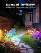 Govee Outdoor Garden Lights 2 Pack, RGBWWIC Smart LED Pathway Lights - Image 4