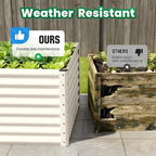 Quictent Galvanized Raised Garden Bed Metal Planter Box Bottomless - Image 9