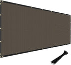 WINDSCREEN4LESS 6' x 9' Privacy Fence Screen in Brown by Windscreen4less