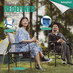 SUNNYFEEL Camping Directors Chair, Heavy Duty, Oversized Portable Folding Chair - Image 5