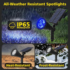 T-SUN Blue Solar Spotlights, Solar Lights Outdoor Waterproof, Auto ON/Off - Image 7