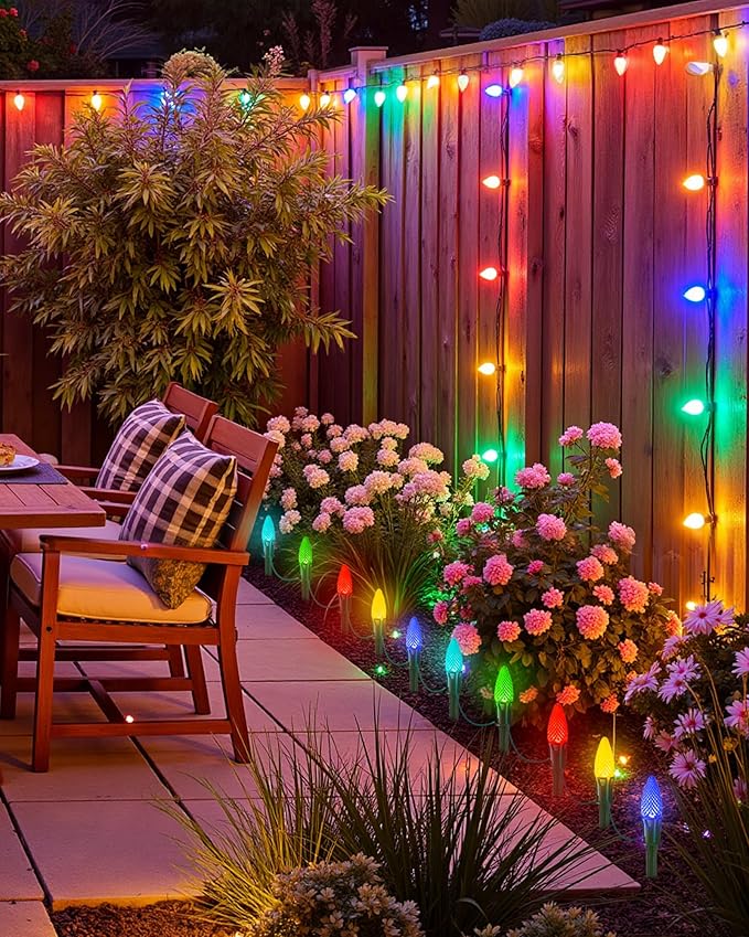 100-Pack Plastic Light Stakes, 5.5 Inch Christmas Yard Stakes - Image 7