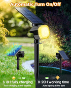 btfarm 4 Pack Solar Spot Lights Outdoor Waterproof IP65-1000LM 52 LED Solar - Image 4