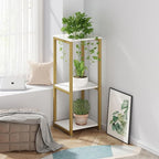 Plant Stand Indoor Corner Tall 3 Tier Metal Modern Flower Storage Plant Shelf - Image 4