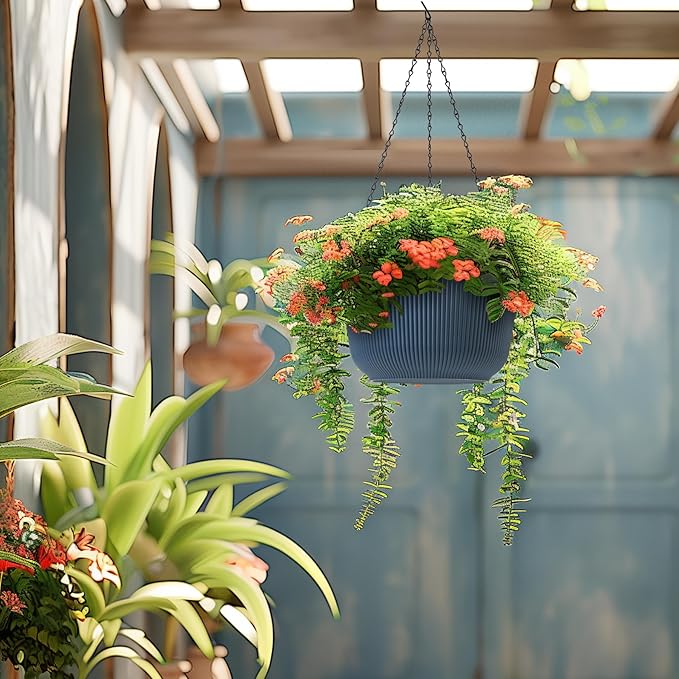 T4U 12 Inch Large Hanging Planters - Image 9