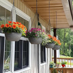 T4U Hanging Planters for Indoor Plants, 10 Inch Hanging Planter Outdoor 2 Pack - Image 4