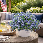 20 Bundles Artificial Flowers for Outdoors, UV Resistant Fake Plants Flowers - Image 5
