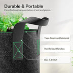VIVOSUN 5-Pack 1 Gallon Heavy Duty Thickened Nonwoven Fabric Pots Grow Bags - Image 4
