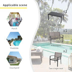 Shintenchi 4 Pieces Patio Furniture Set All Weather Textile Fabric Outdoor - Image 5
