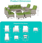 11-Piece Outdoor Patio Furniture Set - Image 2