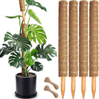 Soupiar 4 Pack 22 Inch Stackable Moss Pole by Soupiar