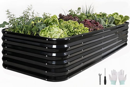 5 in 1Galvanized Raised Garden Bed by BIRDSINYARD
