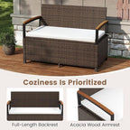 Tangkula 46 Gallon Outdoor Bench - Image 6