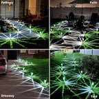 Solar Pathway Lights 10 Pack Christmas Solar Lights Outdoor Waterproof 6000K - Image 4
