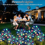 Solar Garden Lights 2 Pack Waterproof Swaying Starburst Light Solar Outdoor - Image 6
