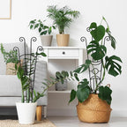 32.6in Plant Trellis for Climbing Plants Indoor, Expandable Large Metal Trellis - Image 5