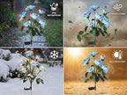 Solar Garden Rose Lights by FANCYPOP, 2 Pack Most Realistic 12 LED Flower Stake - Image 7